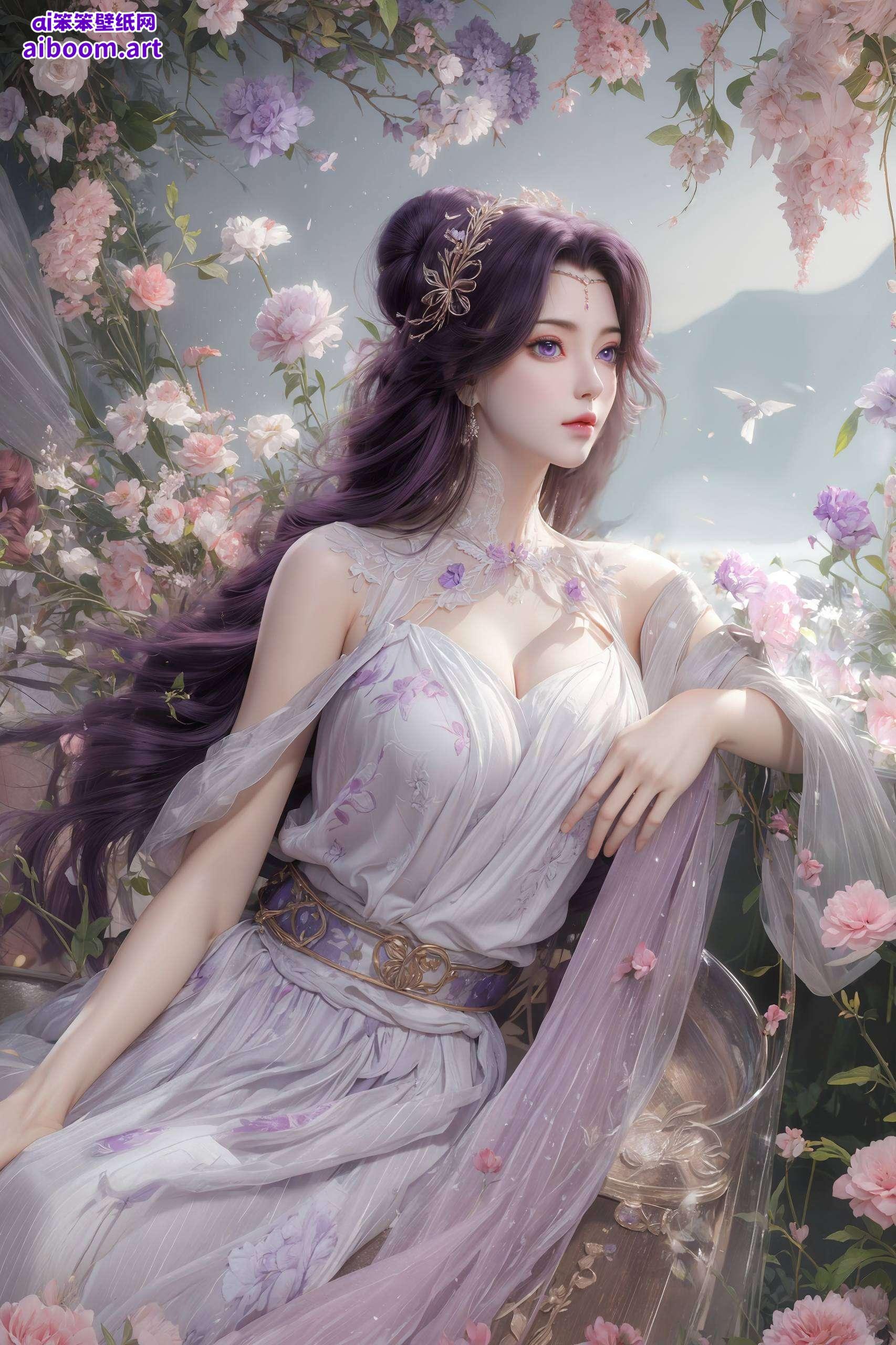 每一次微笑这位国漫美女以她超精致的立体电脑国漫风格