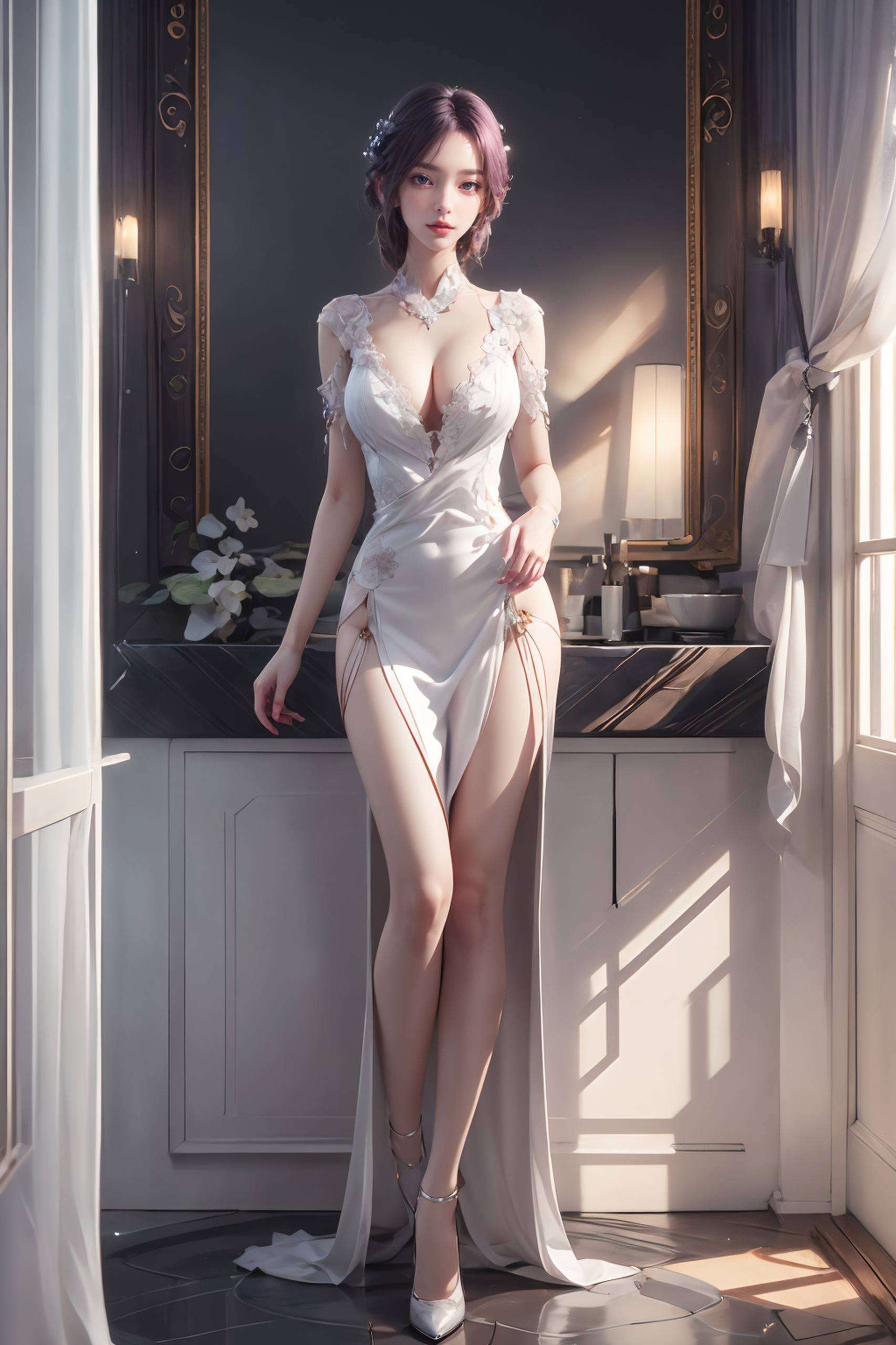 这张完美高清的抽象线条手机国漫美女宽屏壁纸将独特的艺术风格与国漫魅力完美融合