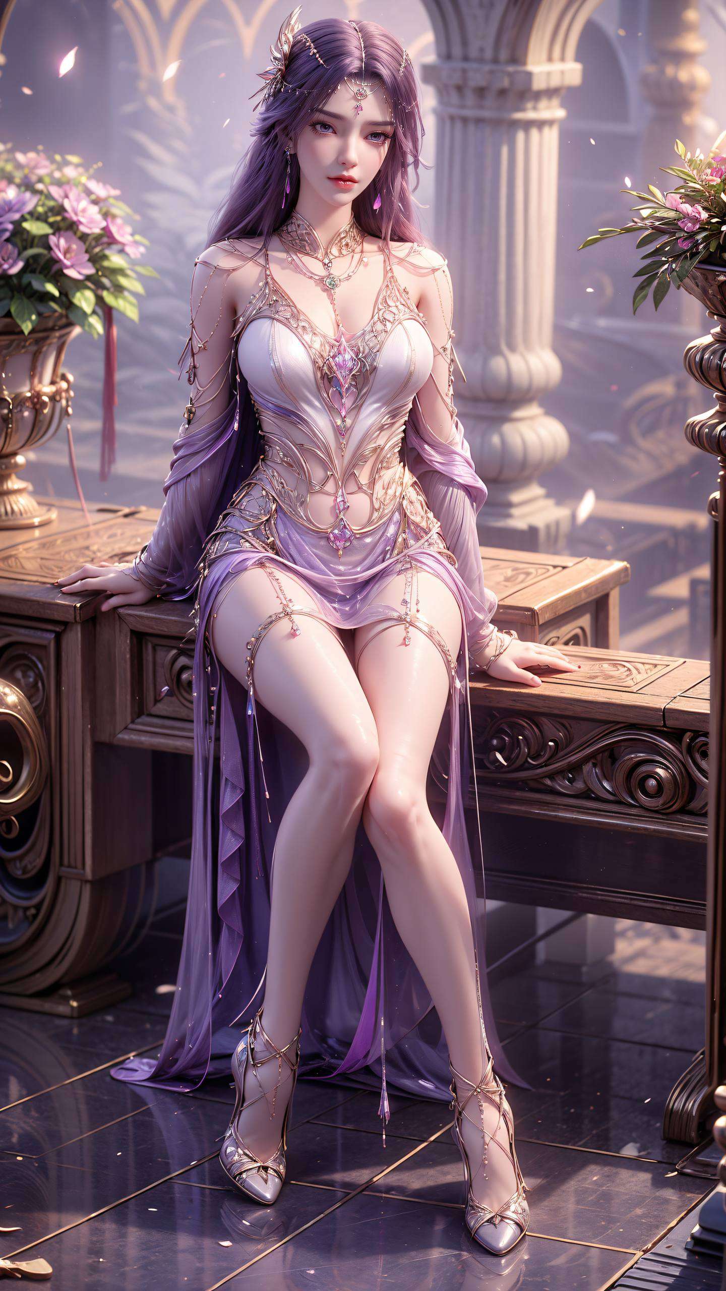 那抹淡淡的忧伤中藏着无尽的宁静这张4k超高清国漫女神桌面壁纸