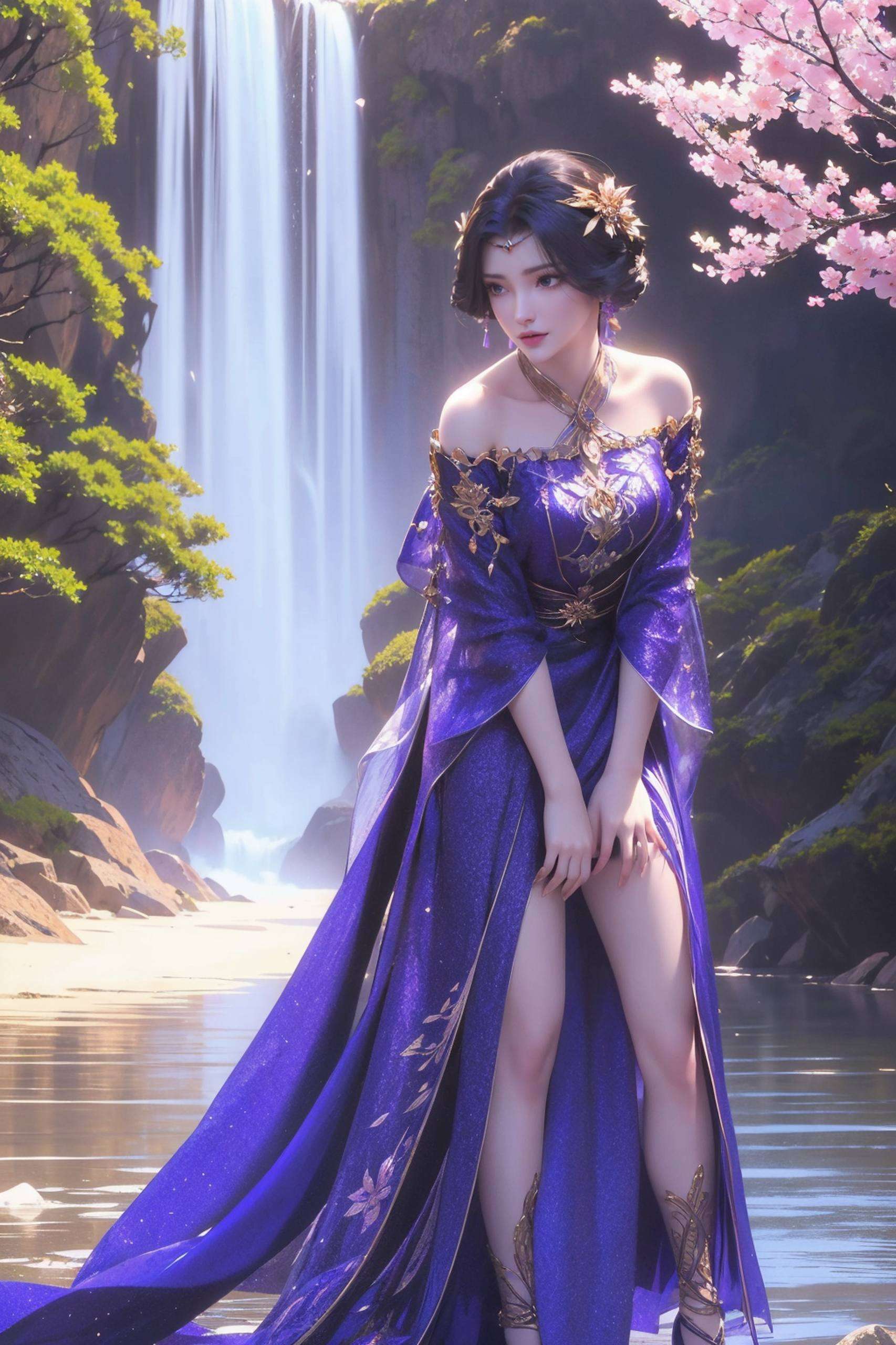 深情凝视着温柔如水的云曦仿佛能听见心跳声