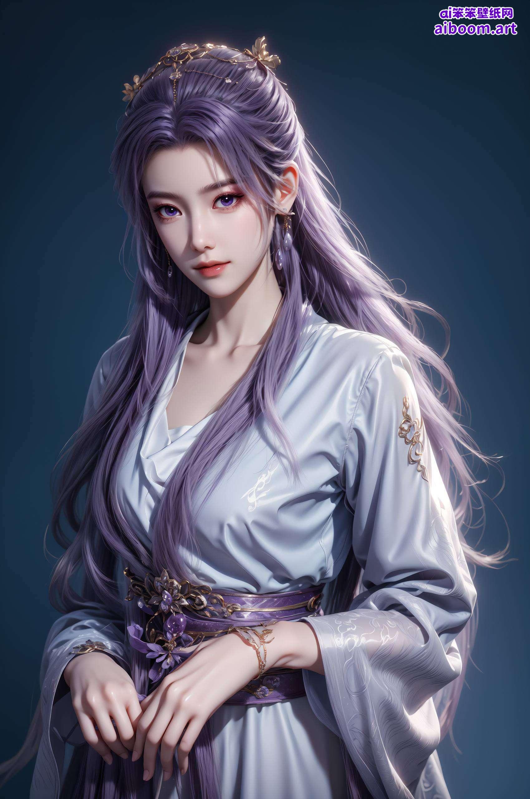 专为苹果用户量身打造这张以云霄变装建模为核心的国漫美女潮图壁纸