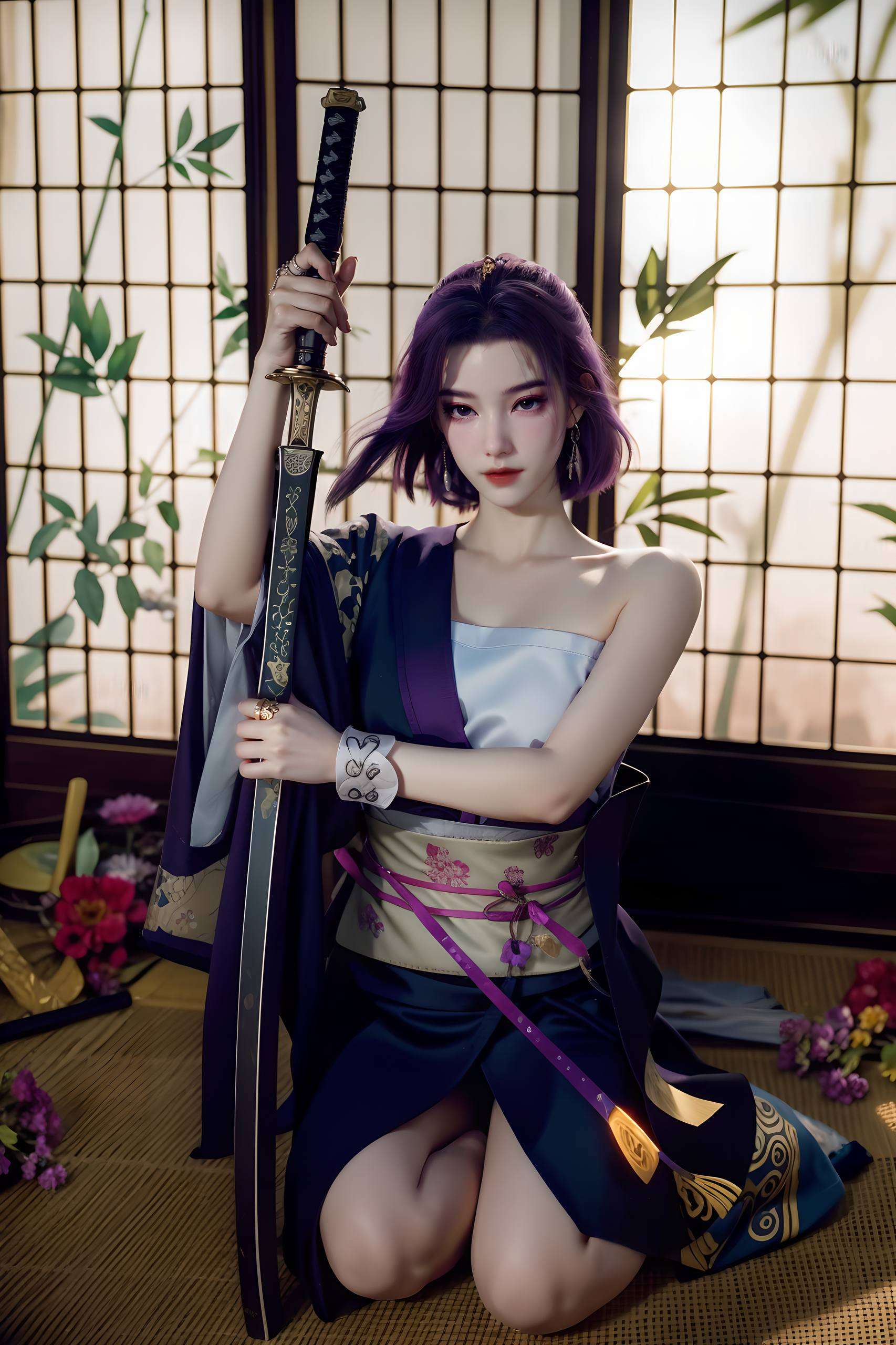 国漫美女与AI的浪漫邂逅云霄桌面壁纸诚意呈现！精美插画与动态效果相结合