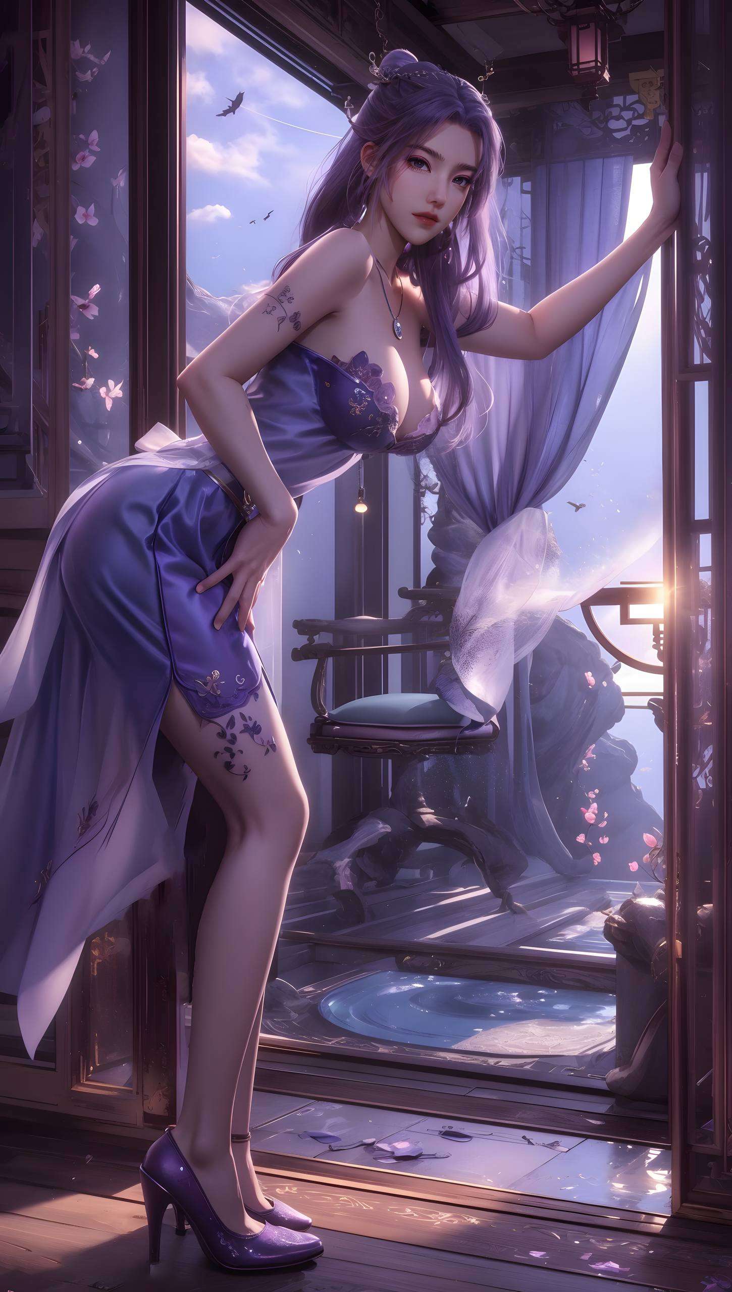 绝美云霄壁纸高清竖屏细腻笔触勾勒出每一位美女的独特风采