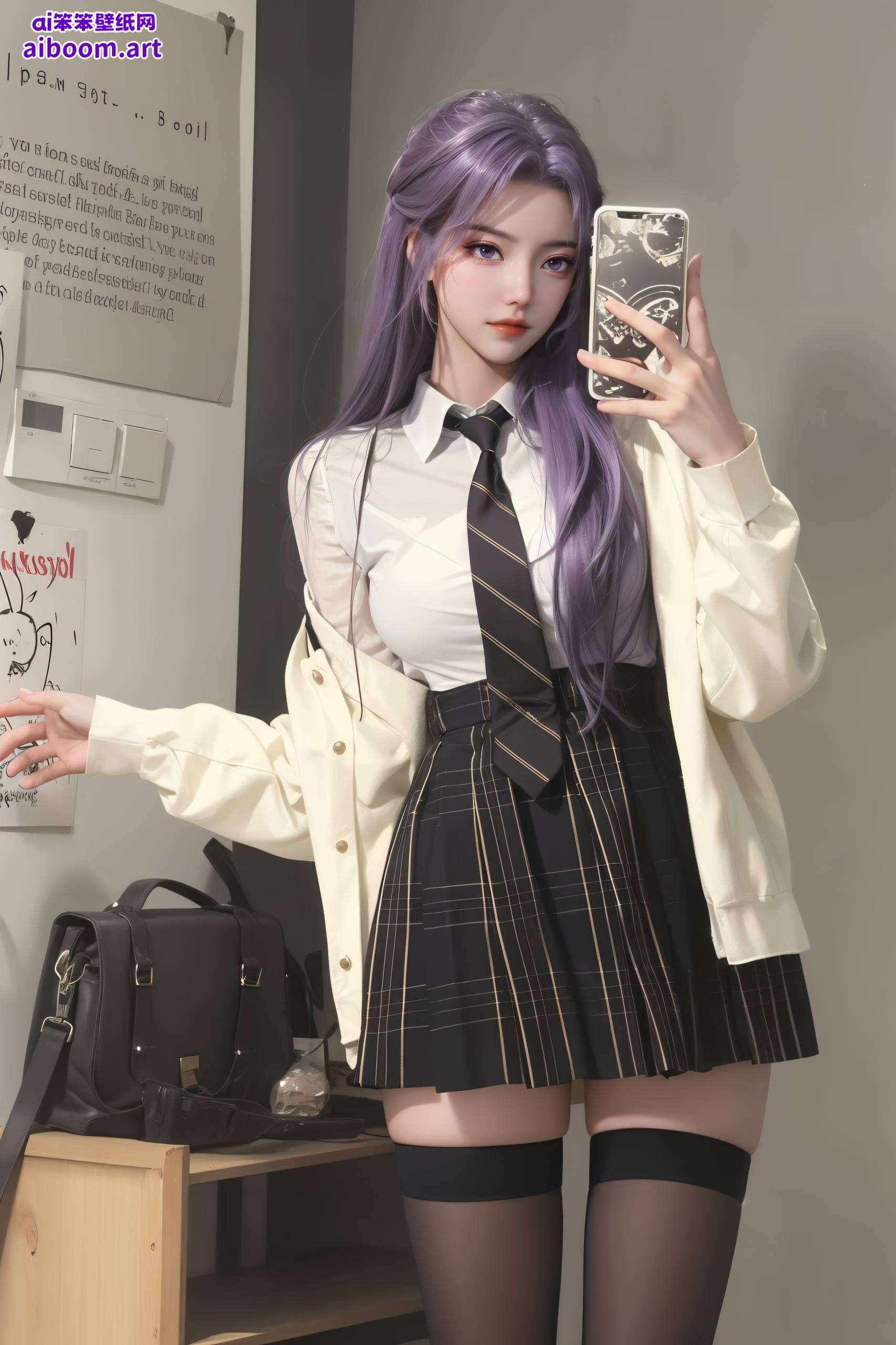 极简风格彰显国漫魅力高清壁纸映衬她的容颜