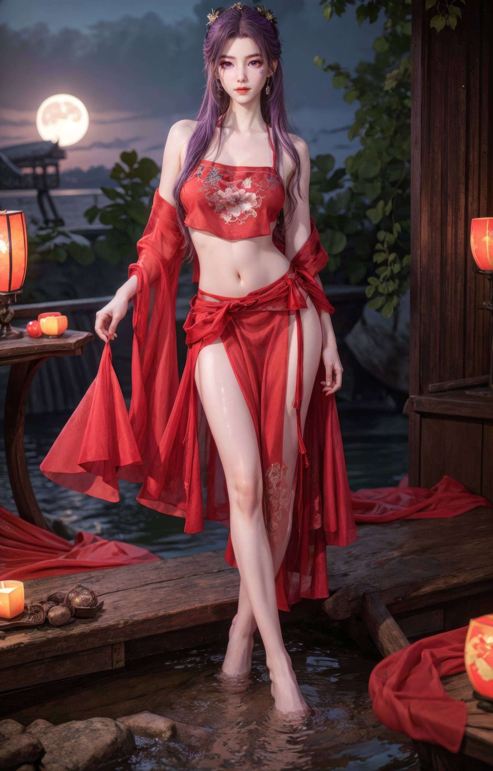 云霄正脸壁纸静态国漫女主AI对比强烈