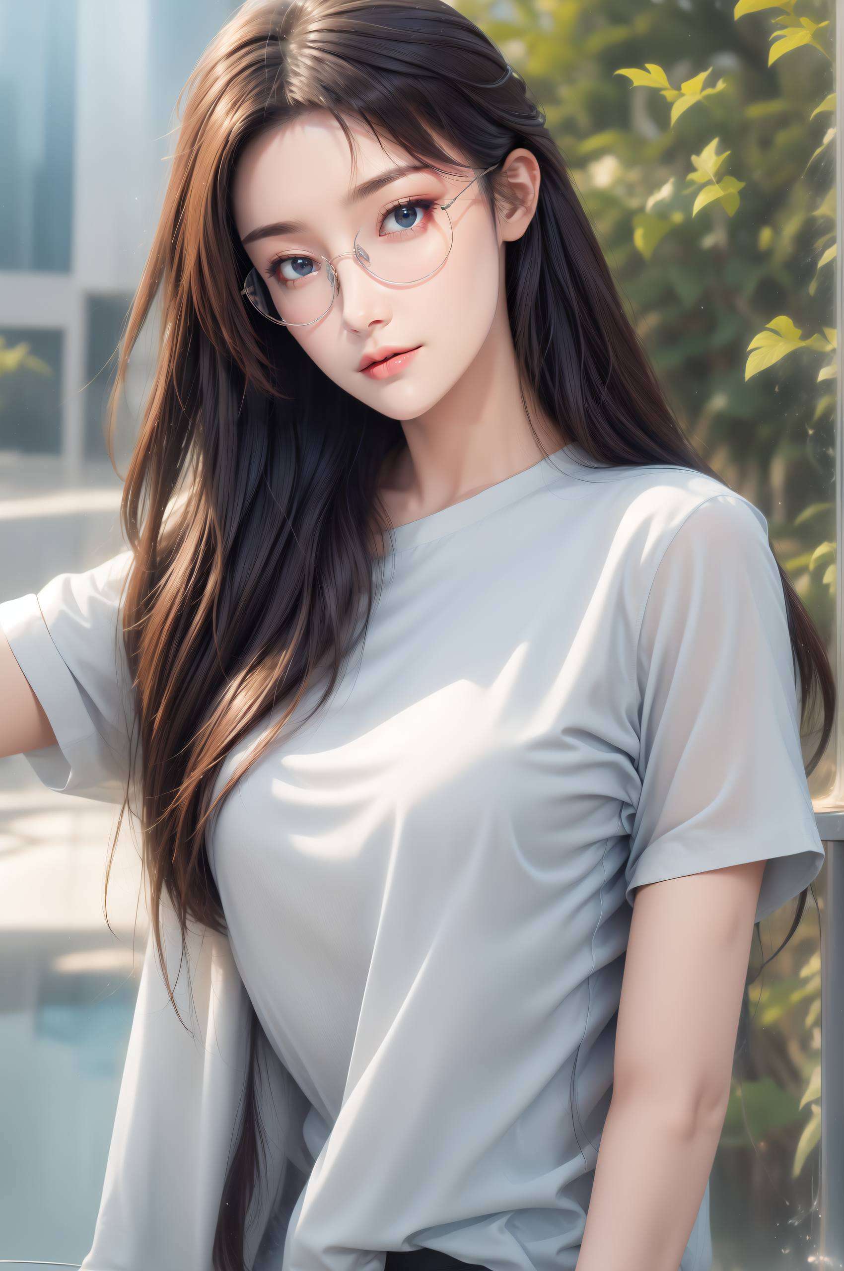 以云韵绝美的动态形象为主题仿佛跃然墙上