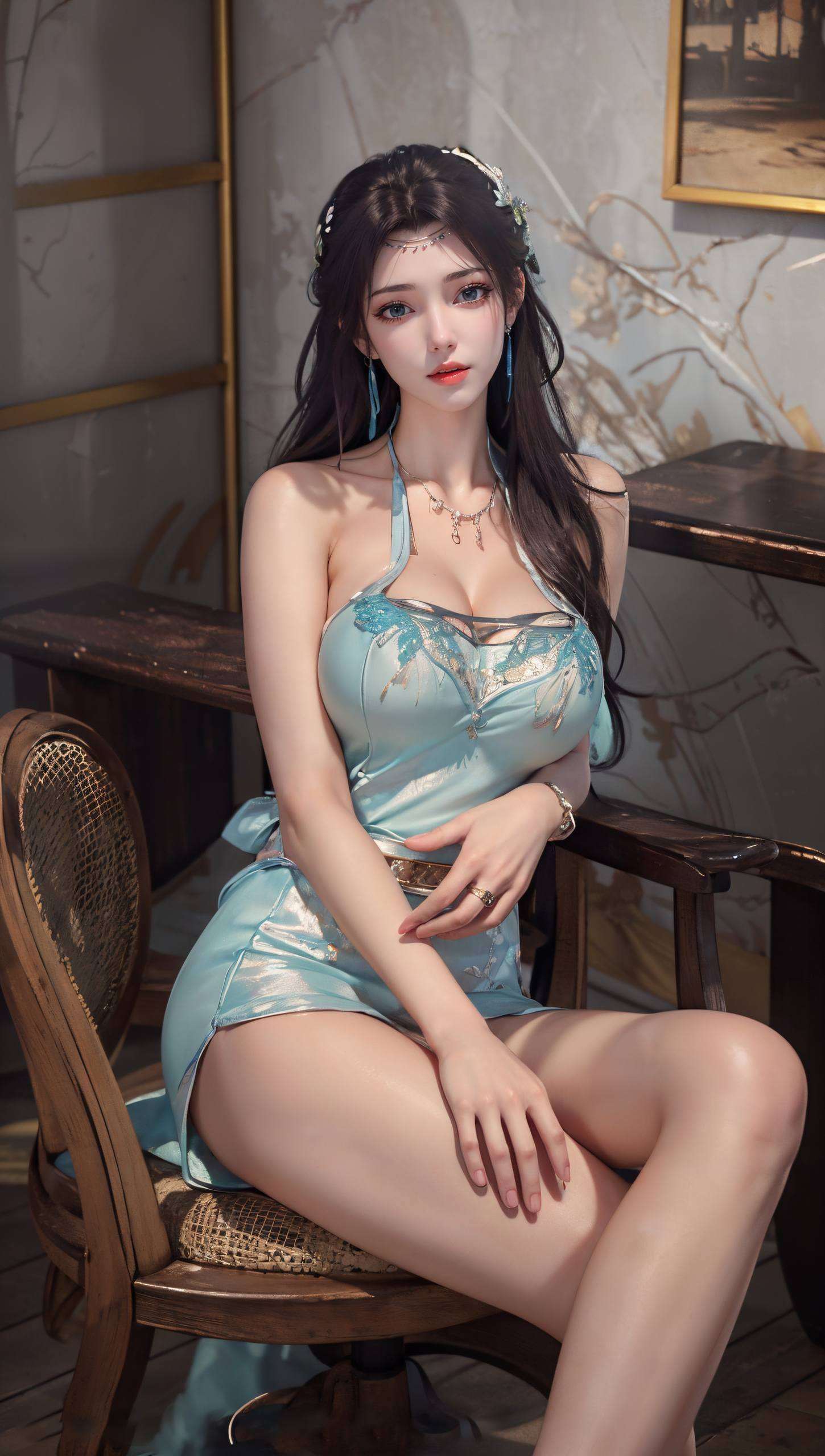 高清细腻的笔触捕捉了她日常的优雅瞬间