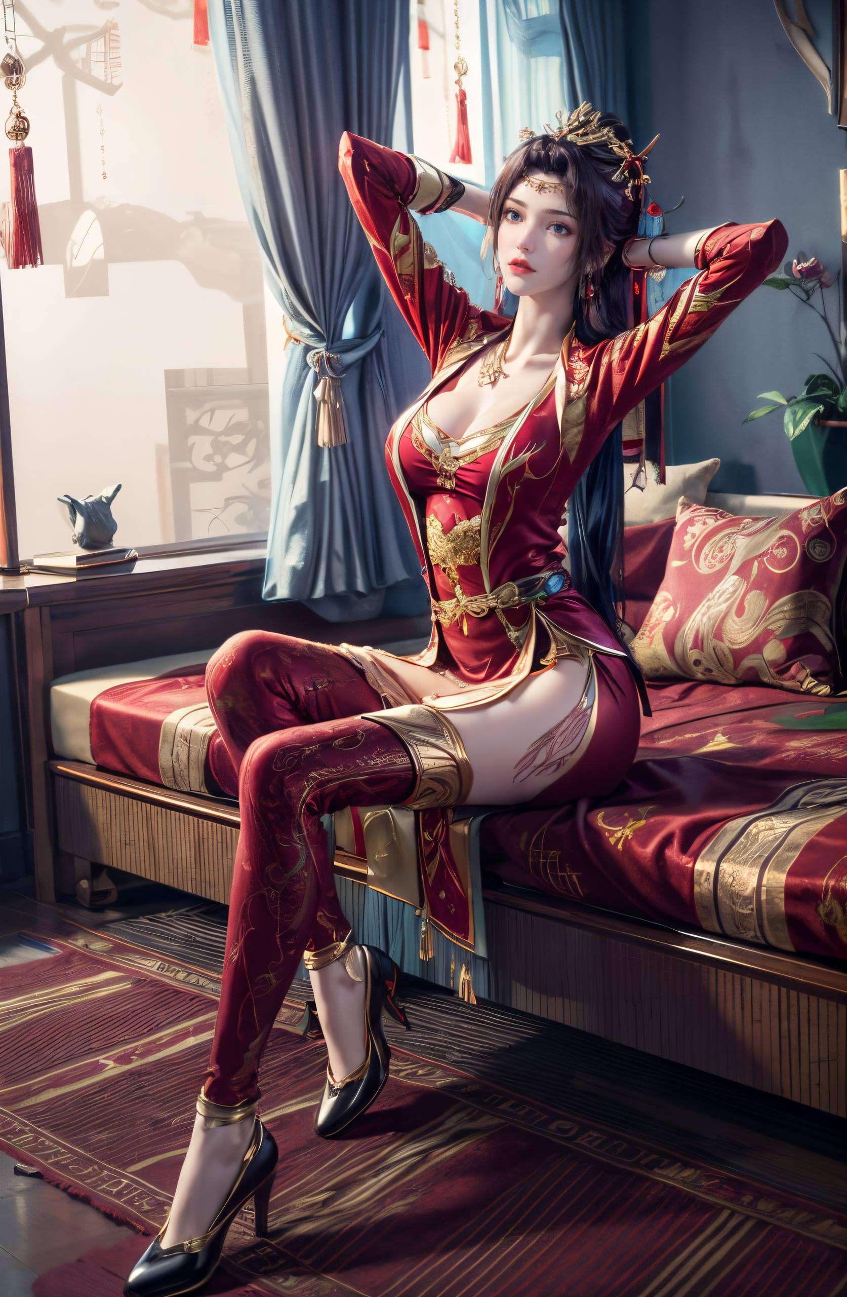 为你的电脑桌面增添一抹清新脱俗的韵味让你沉浸在国漫美女的魅力之中