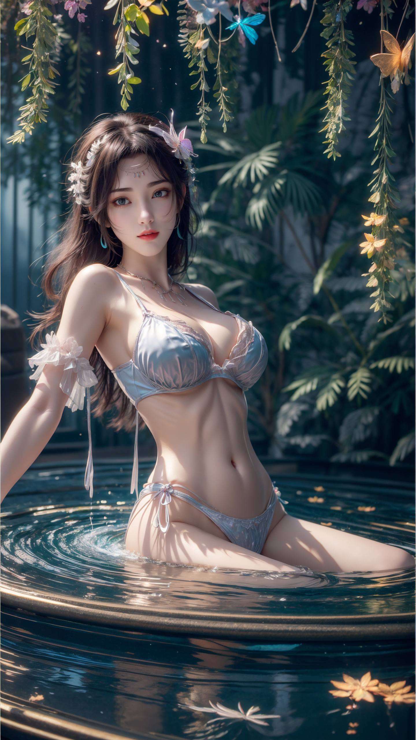 云韵面纱壁纸穿梭于赛博朋克的未来都市