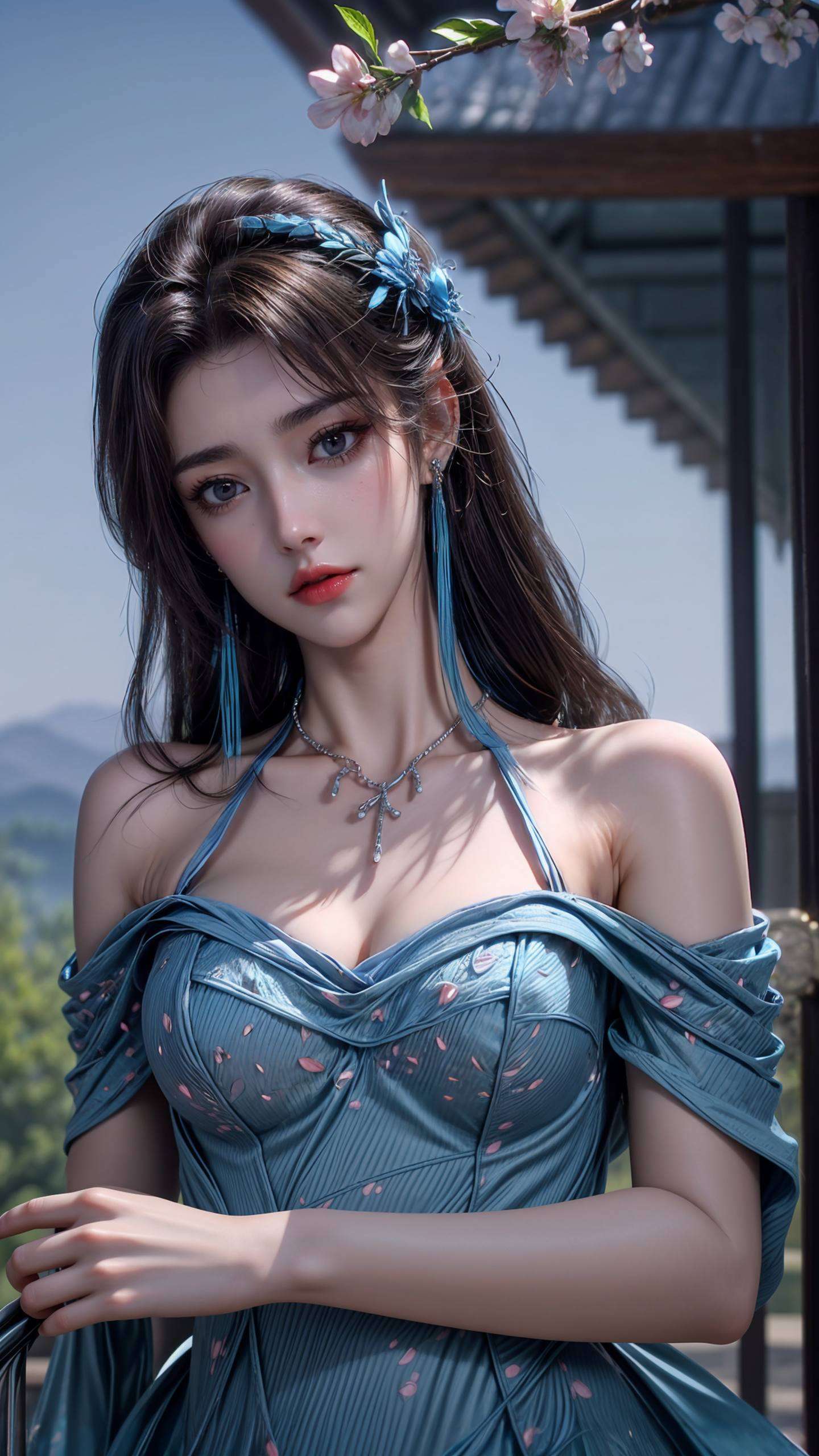 细腻笔触勾勒出古典美人的灵动身姿高清画质让你仿佛置身于画中