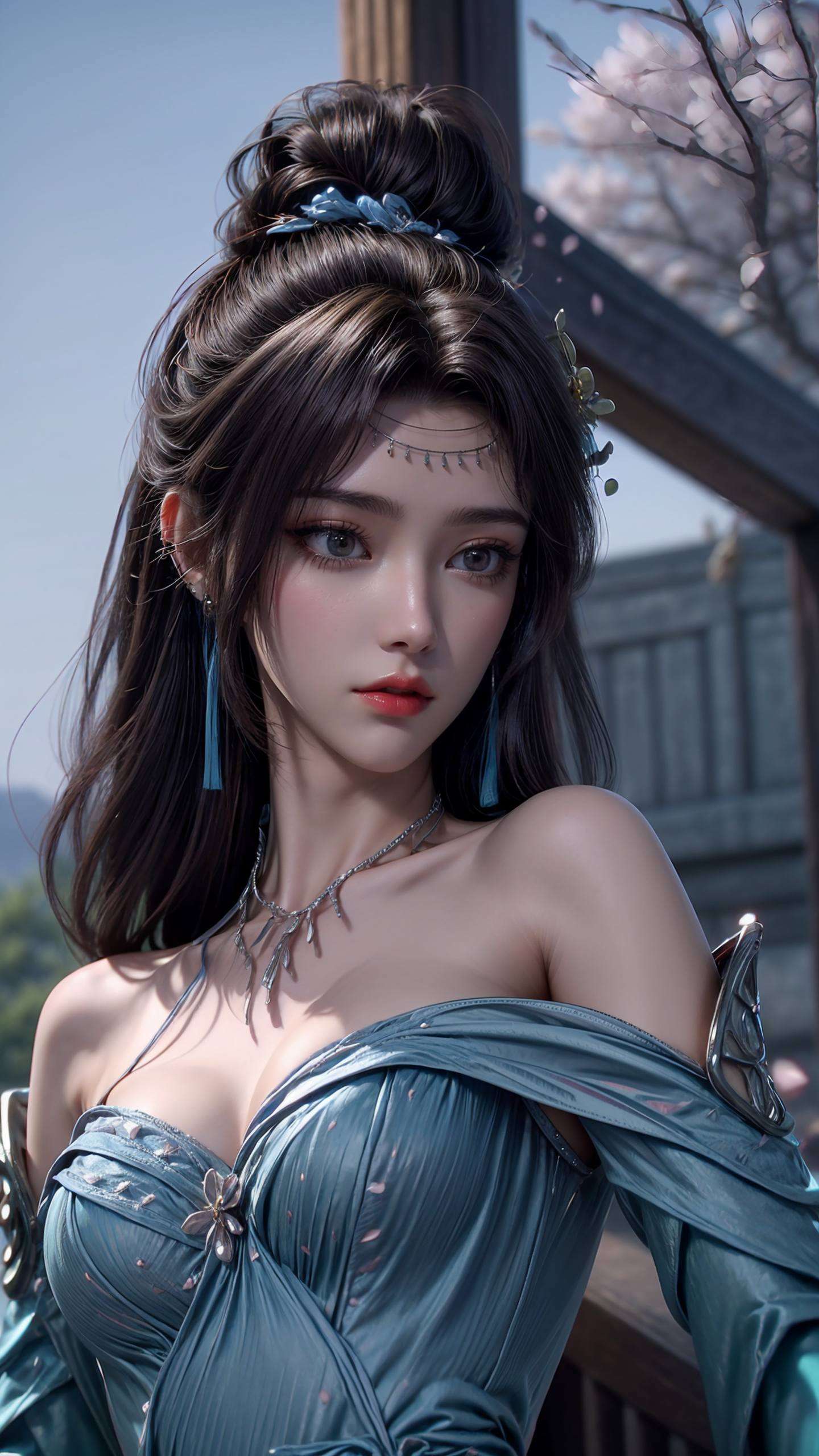 黑袍映衬下沉浸在古香古色的世界里