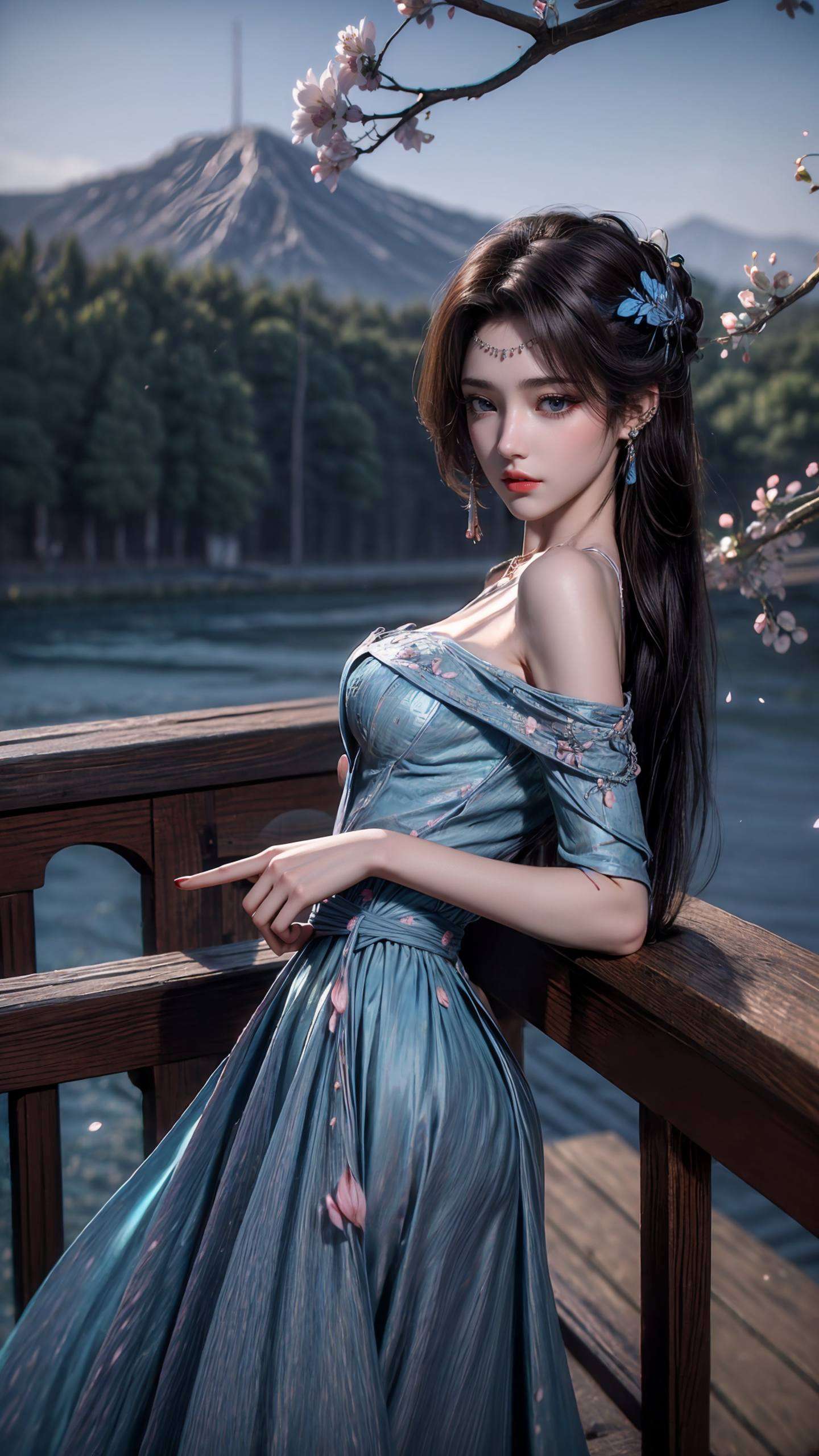 这张以云韵为主题的2340手机壁纸细节之处彰显品质