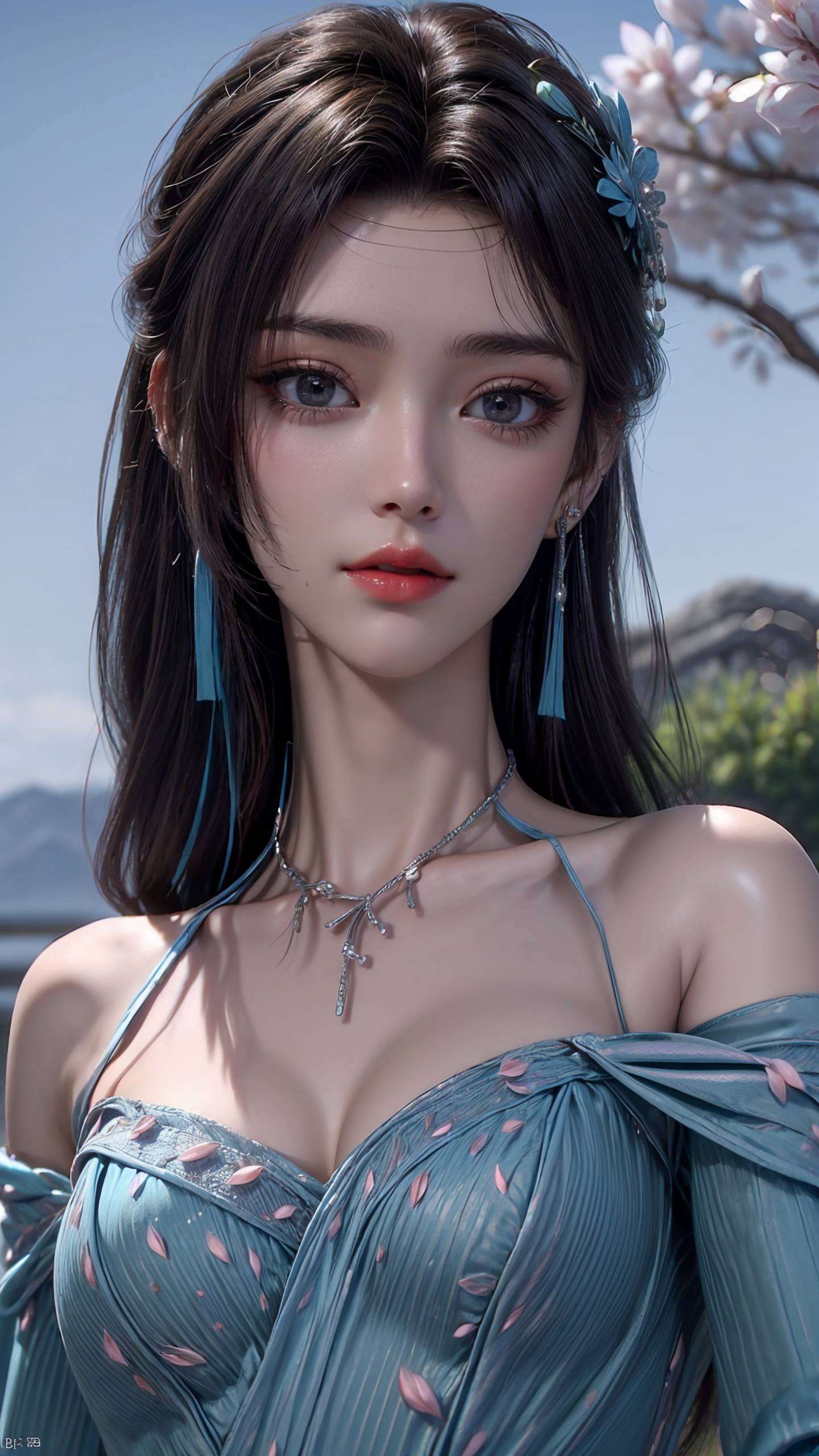 成为了电脑桌面上的清新女神她的每一次眨眼
