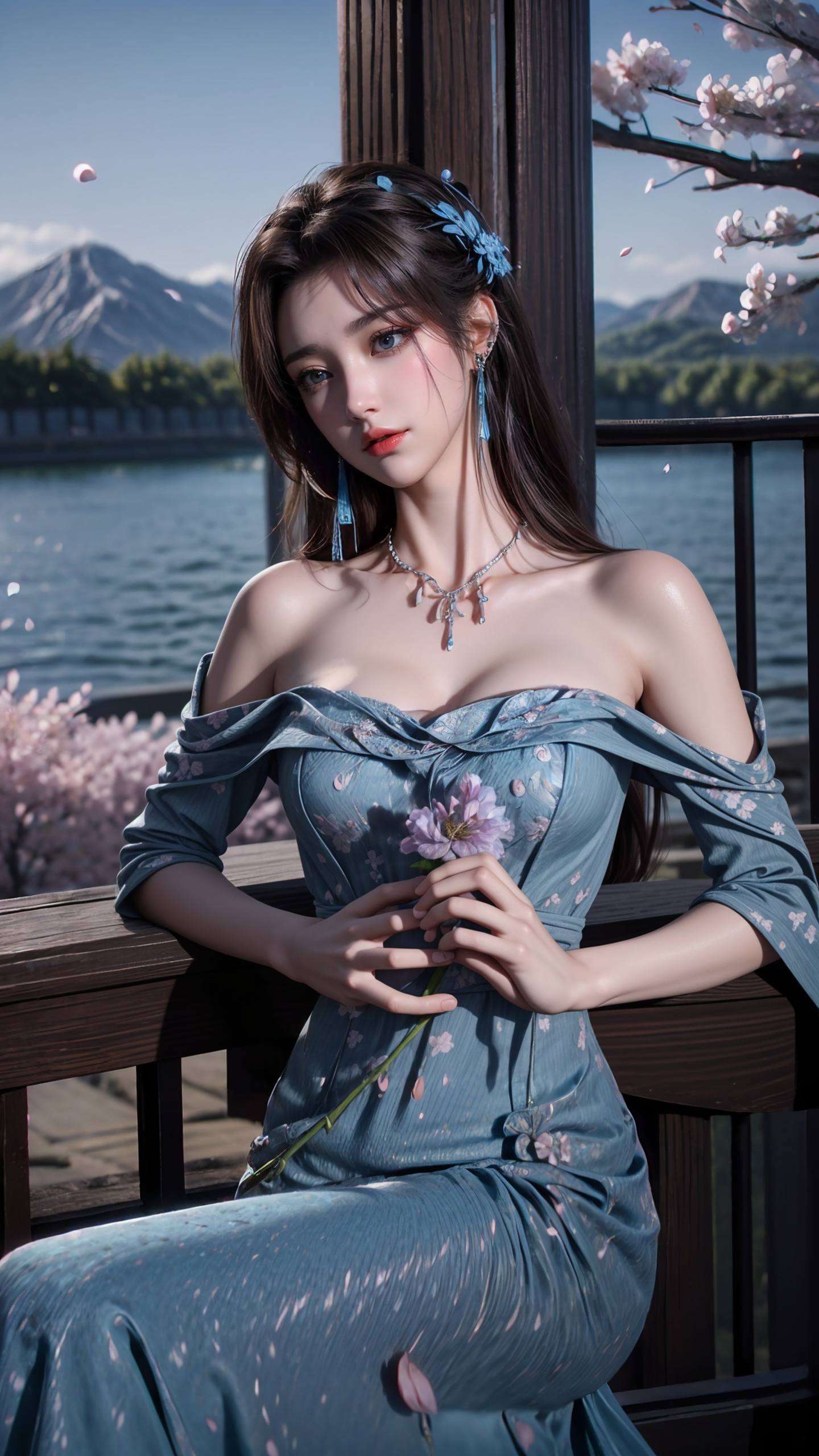 这张《清新水彩苹果国漫女神壁纸》将带你领略云韵的唯美风采全身壁纸设计让你沉浸在她的优雅气质中