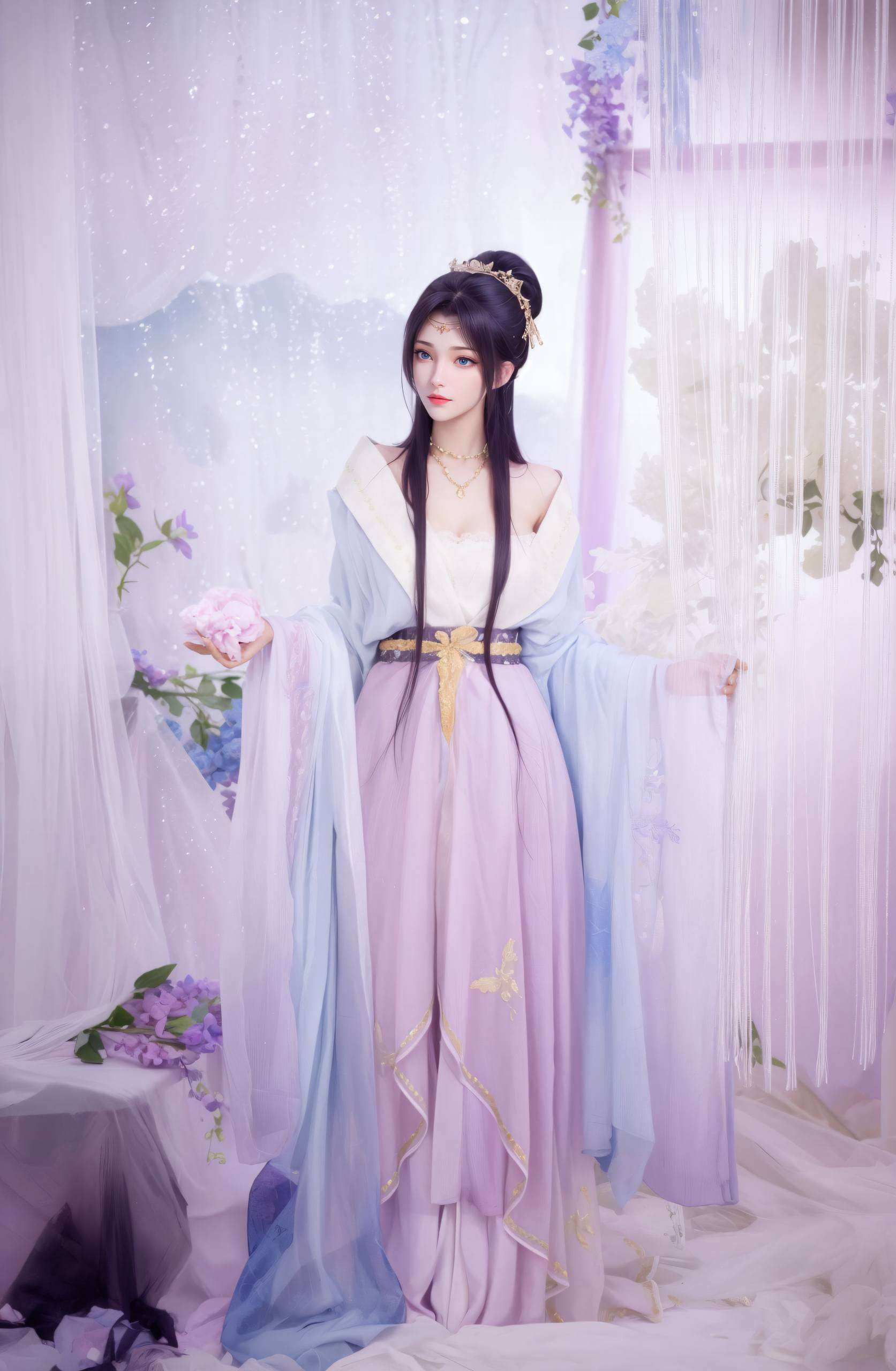 精心绘制点阵超高清4K国漫美女这张云韵电脑动漫壁纸