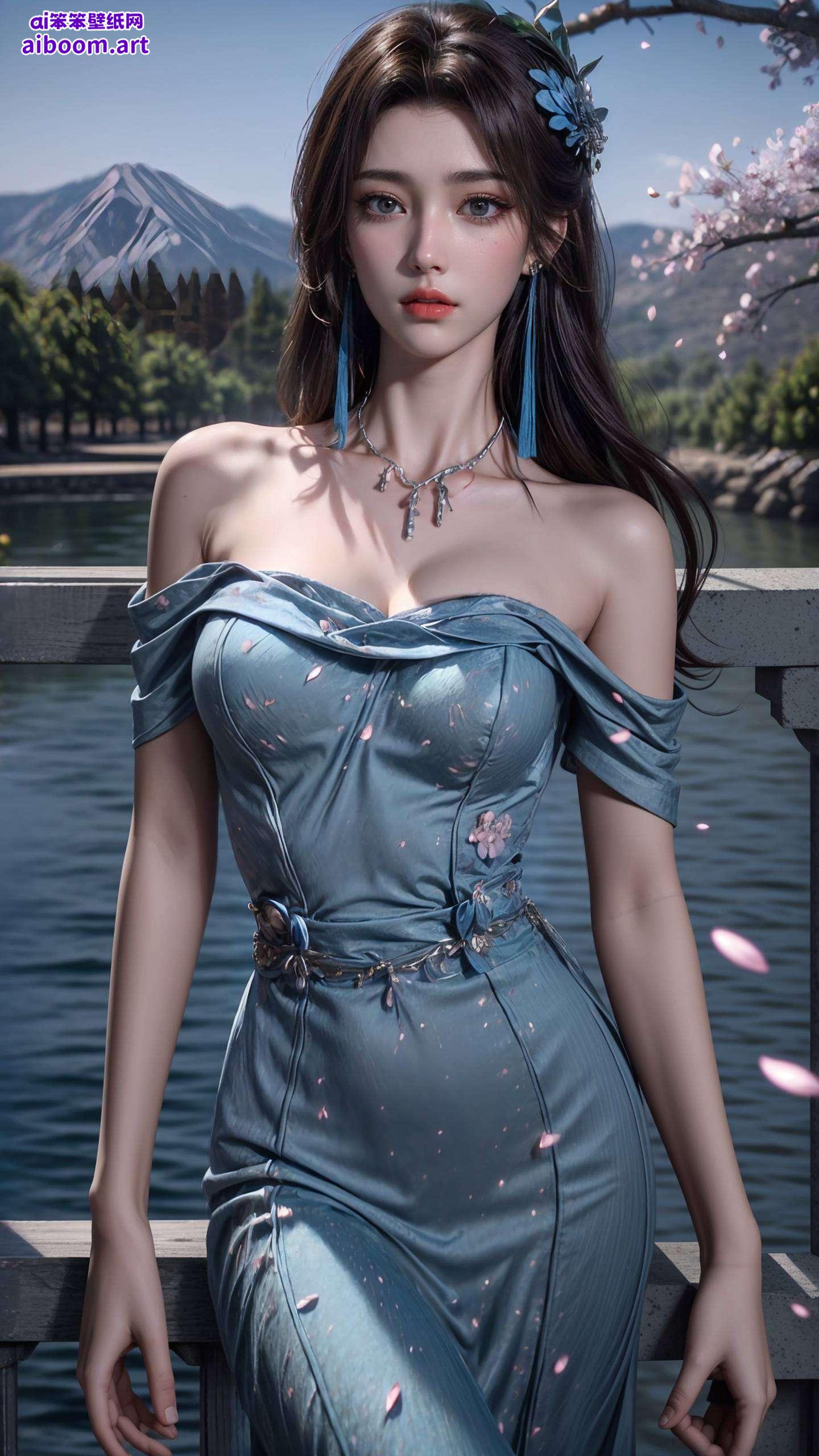 在这片由AI绘画的奇幻世界里云韵高清壁纸以其独特的对称美