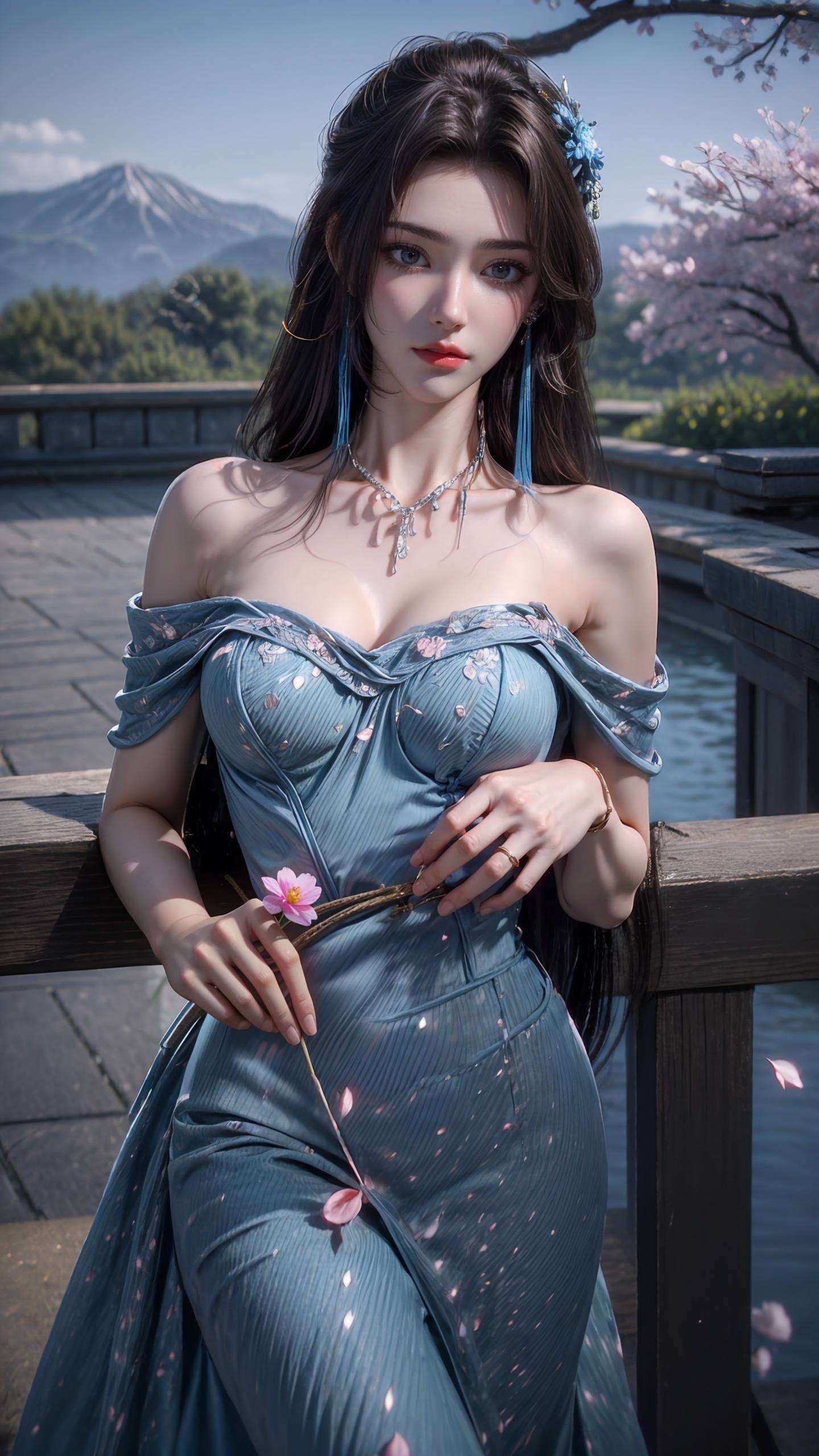 这张以云韵女神为主题的养眼壁纸简直棒棒哒！高清细腻的画面