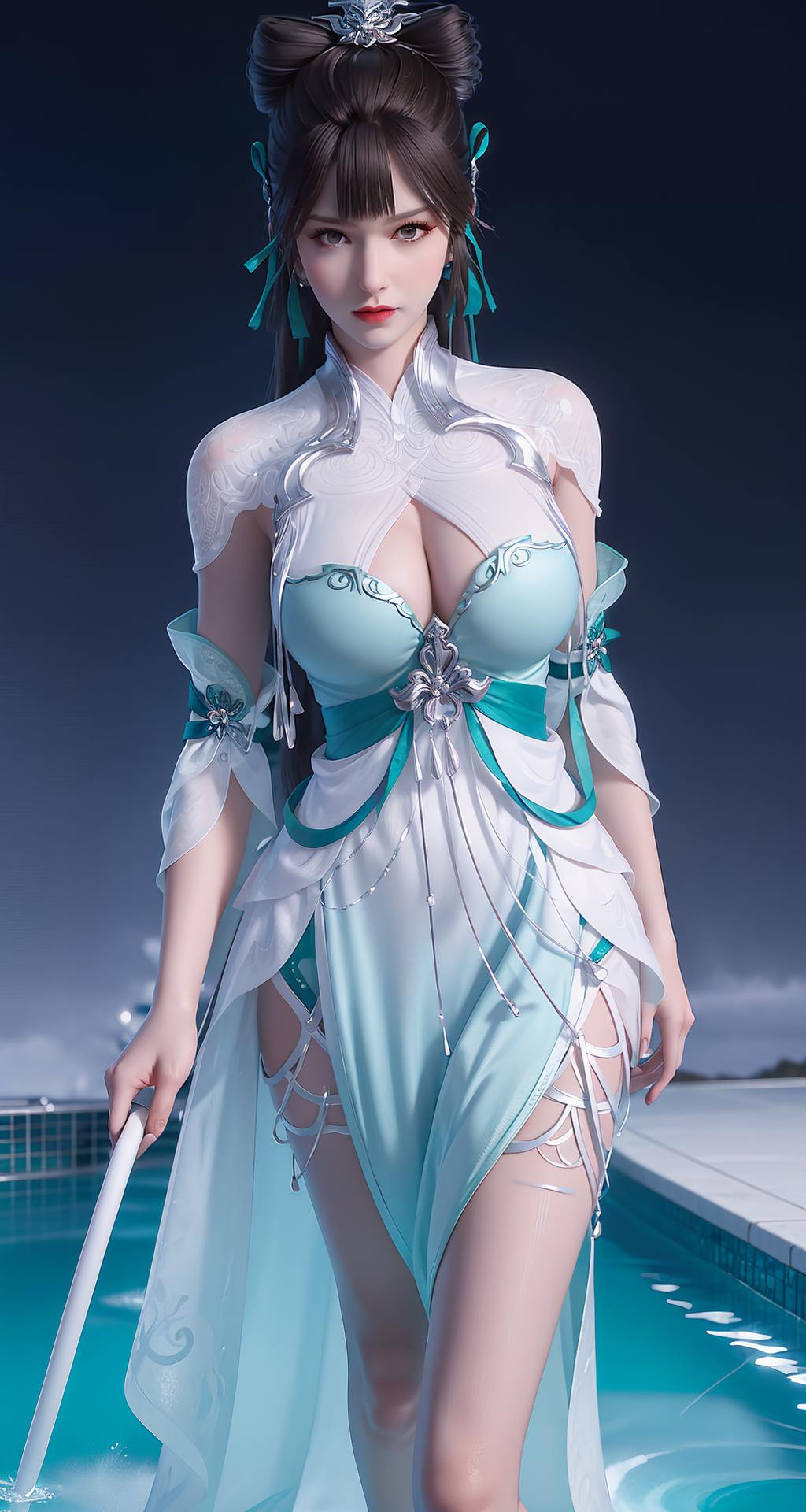 以其精美宁静的形象这位国漫女生