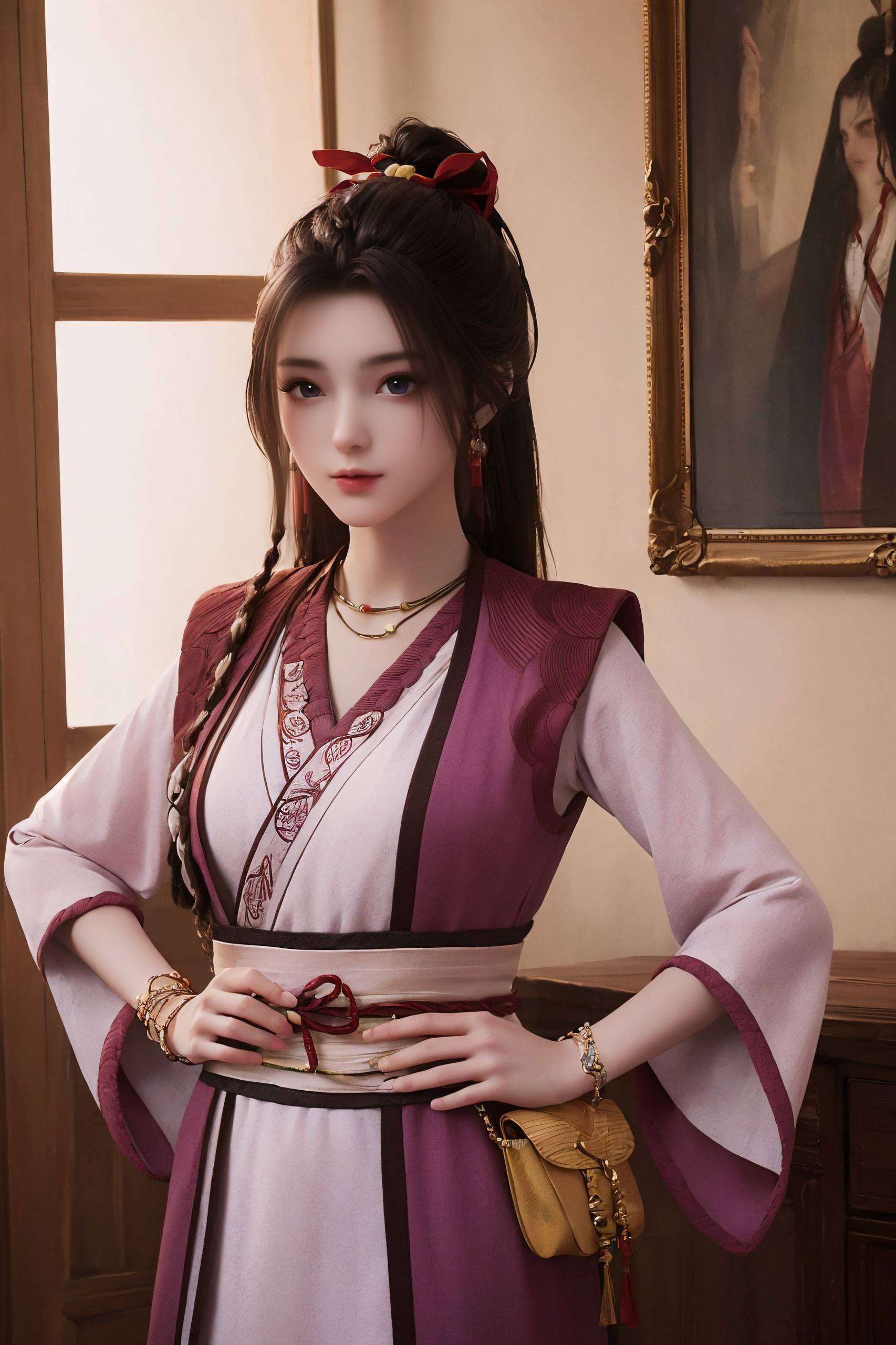 以她绝美的容颜和动漫中的灵动气质让人沉醉不已