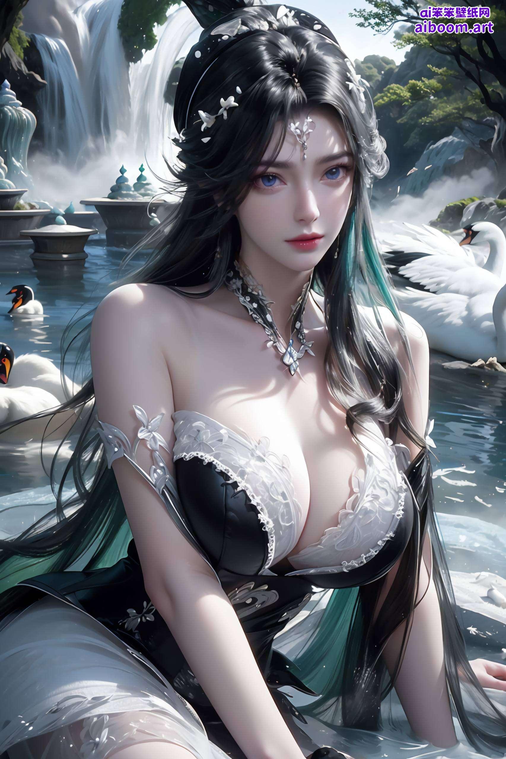 为你的桌面注入一抹清凉的夏日风情彰显出周紫虹的独特魅力