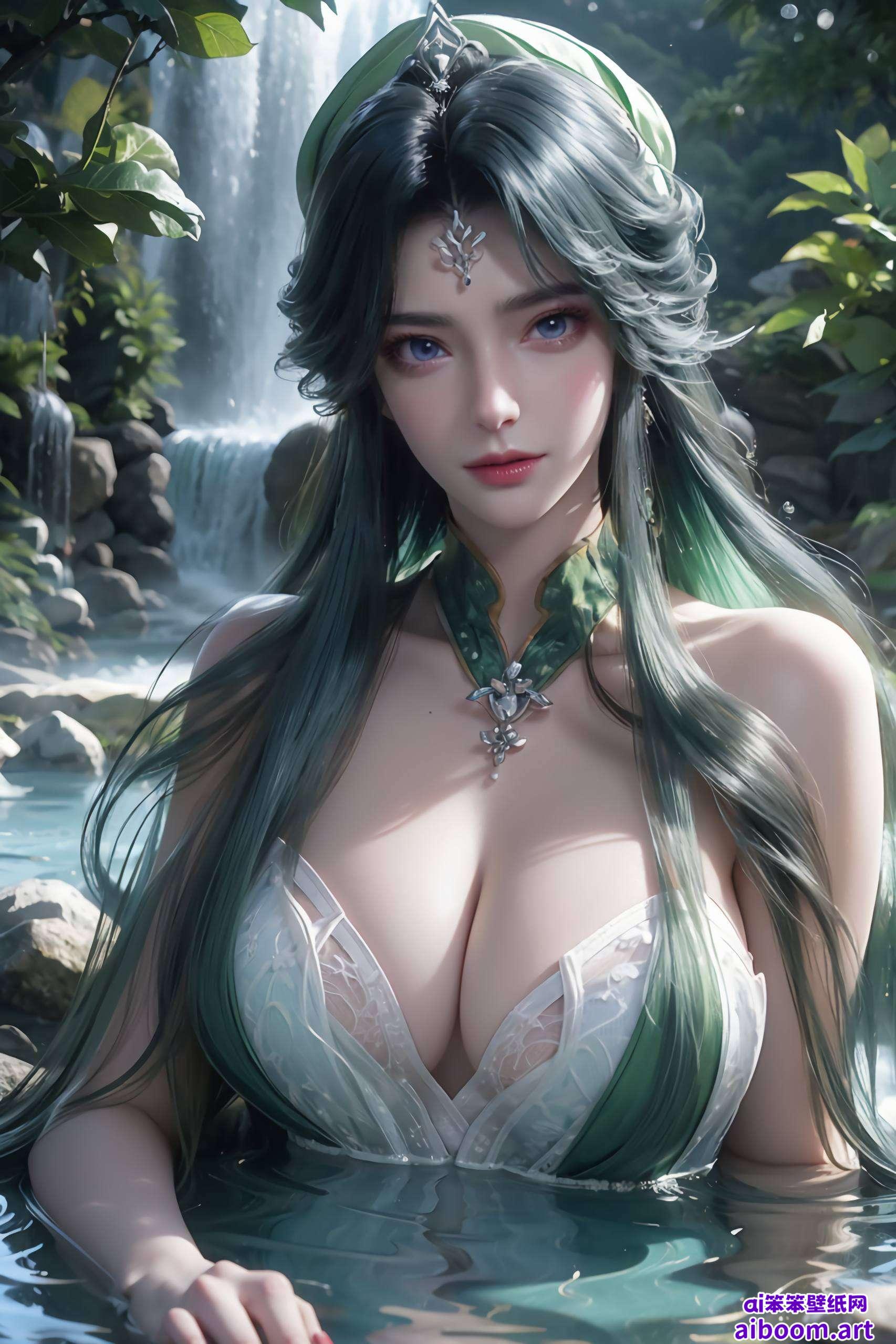 AI绘画巧妙捕捉了她的灵动神韵成为无数粉丝心中的壁纸首选