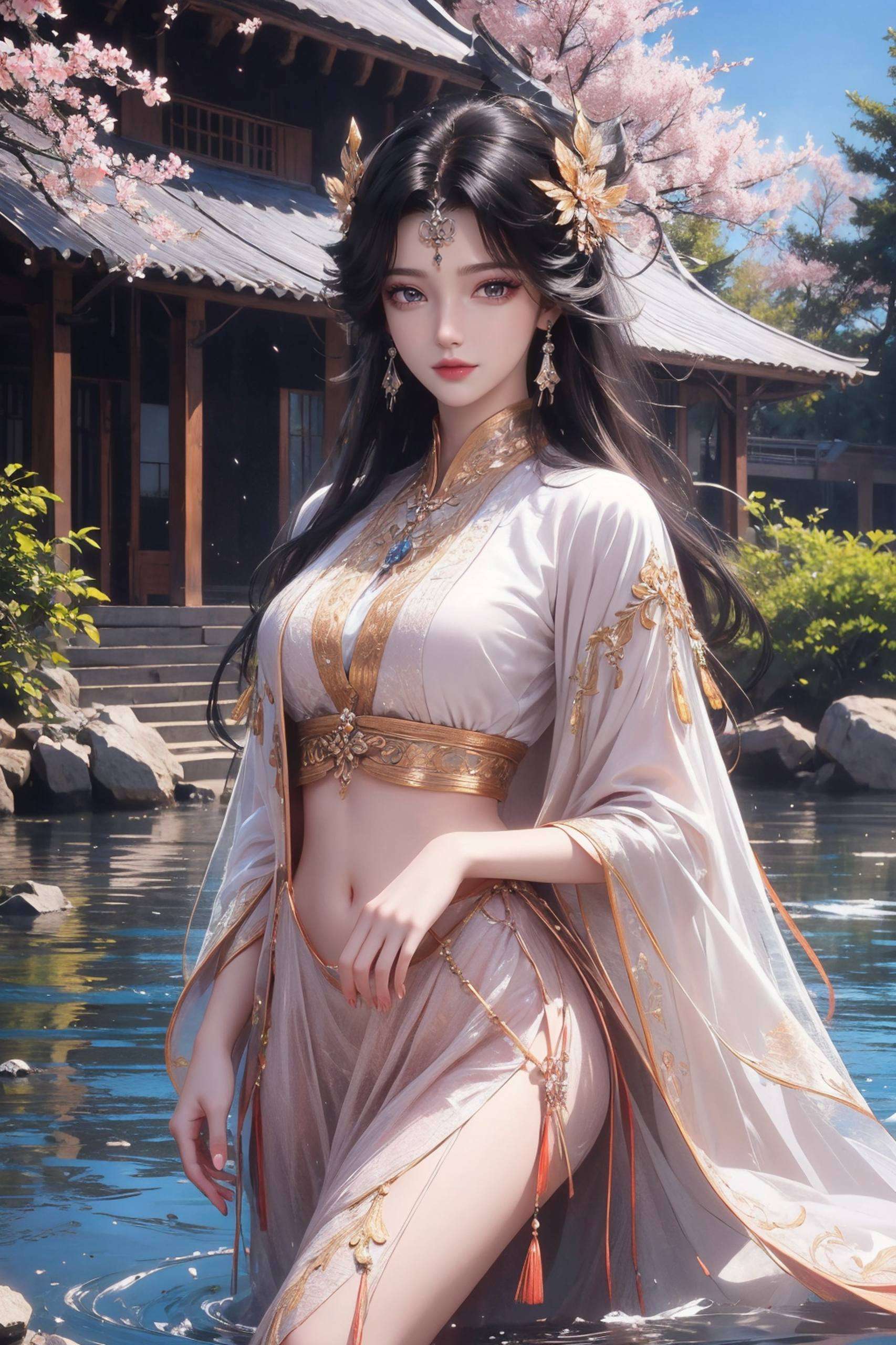 精美绝伦周紫虹动态壁纸免费放送！这张专为iPad设计的国漫女神壁纸包