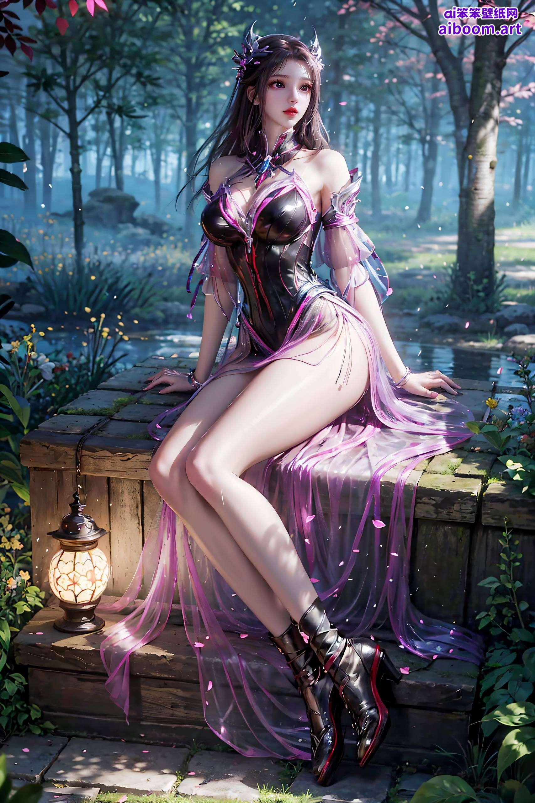 朱竹清古风壁纸为你带来东方之美色彩斑斓