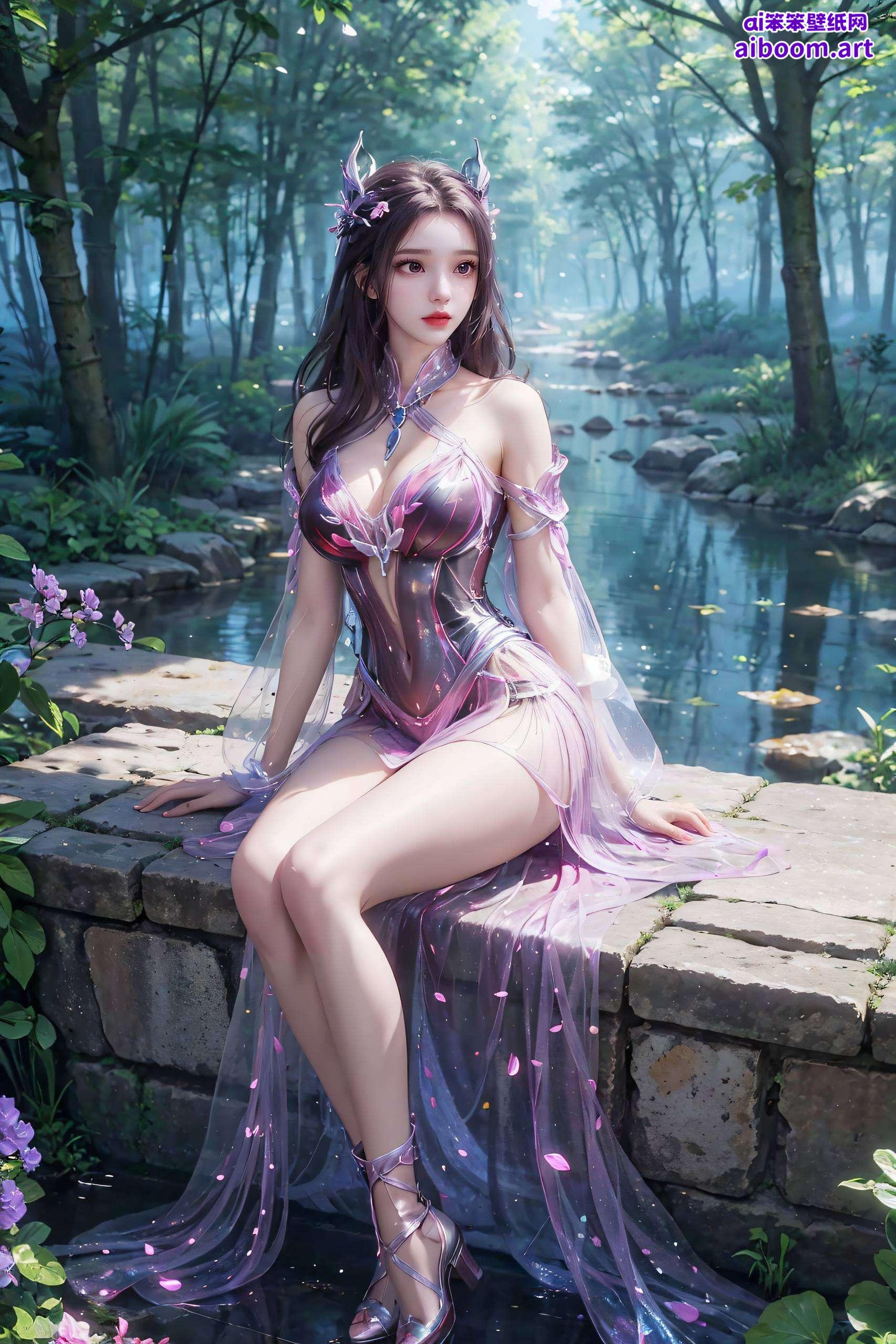 色彩饱满以朱竹清的英姿为主题