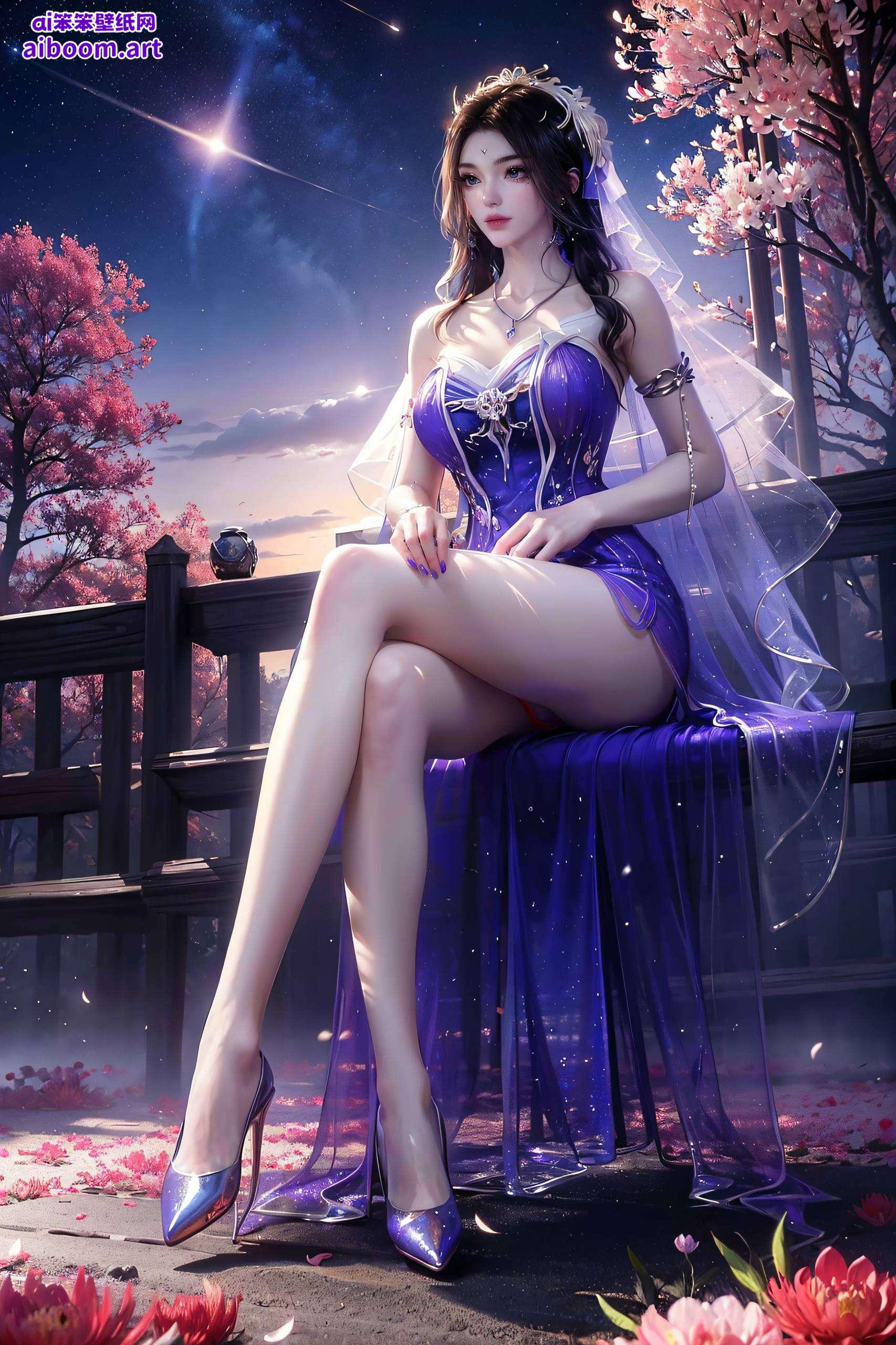 这张【紫灵唯美手机壁纸】以国漫美女立体苹果为主题为你带来一场视觉盛宴