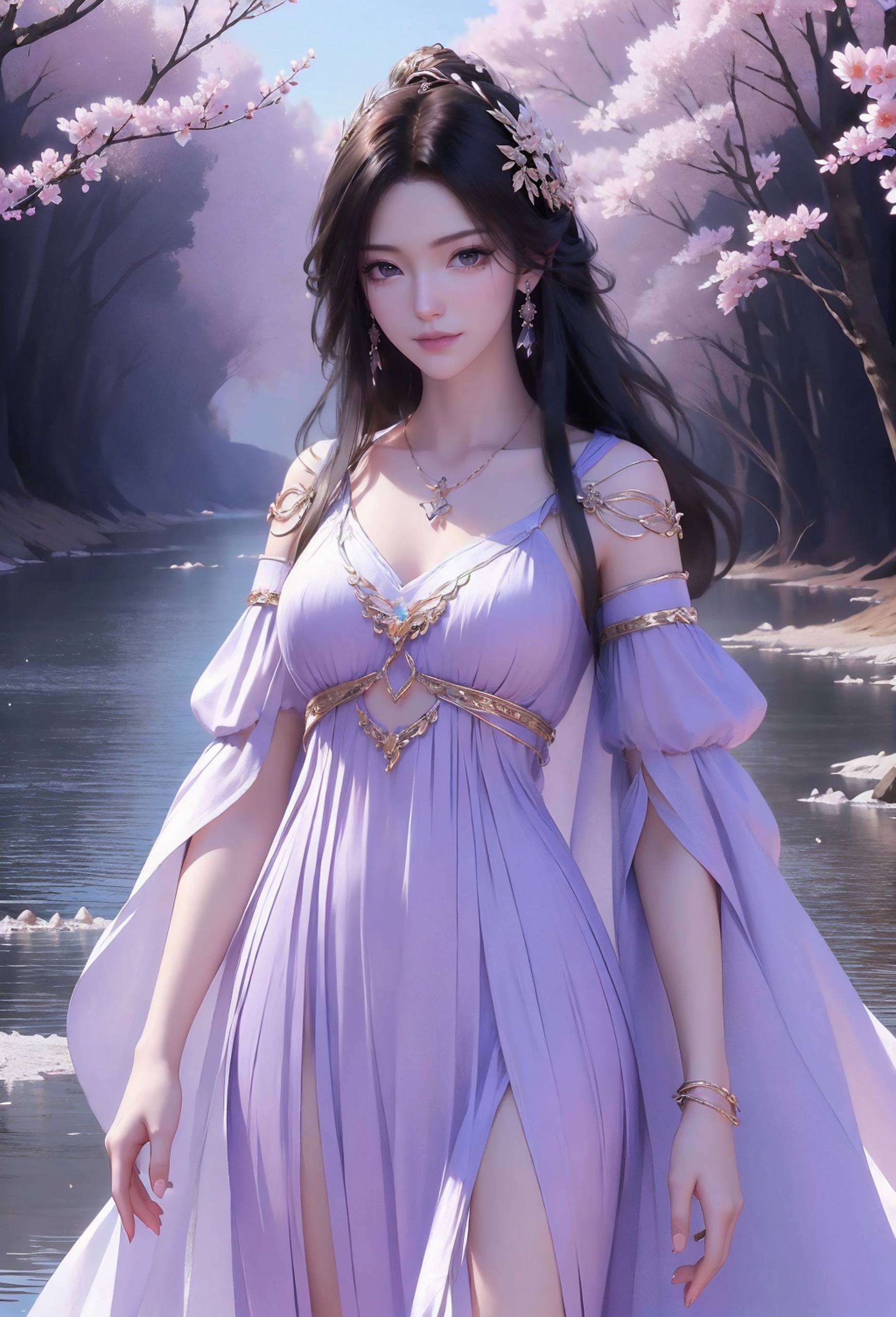 紫灵这张超高清渐变2K壁纸