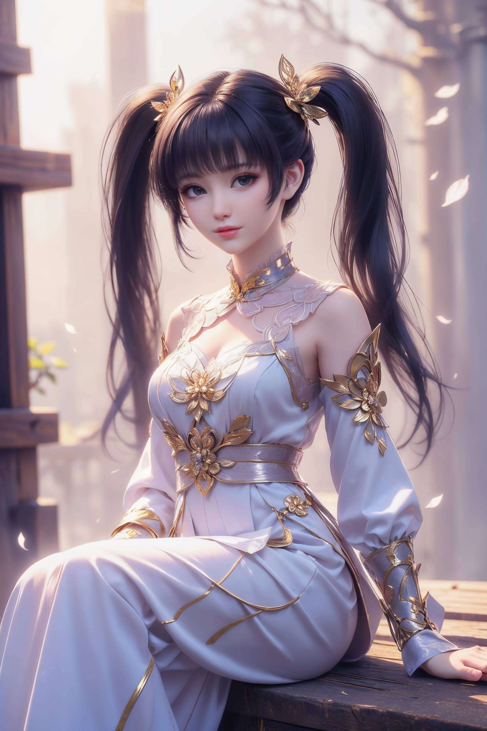 这张AI绘画角色体态素材简直超厲害！打造专属你的国漫美女动态壁纸