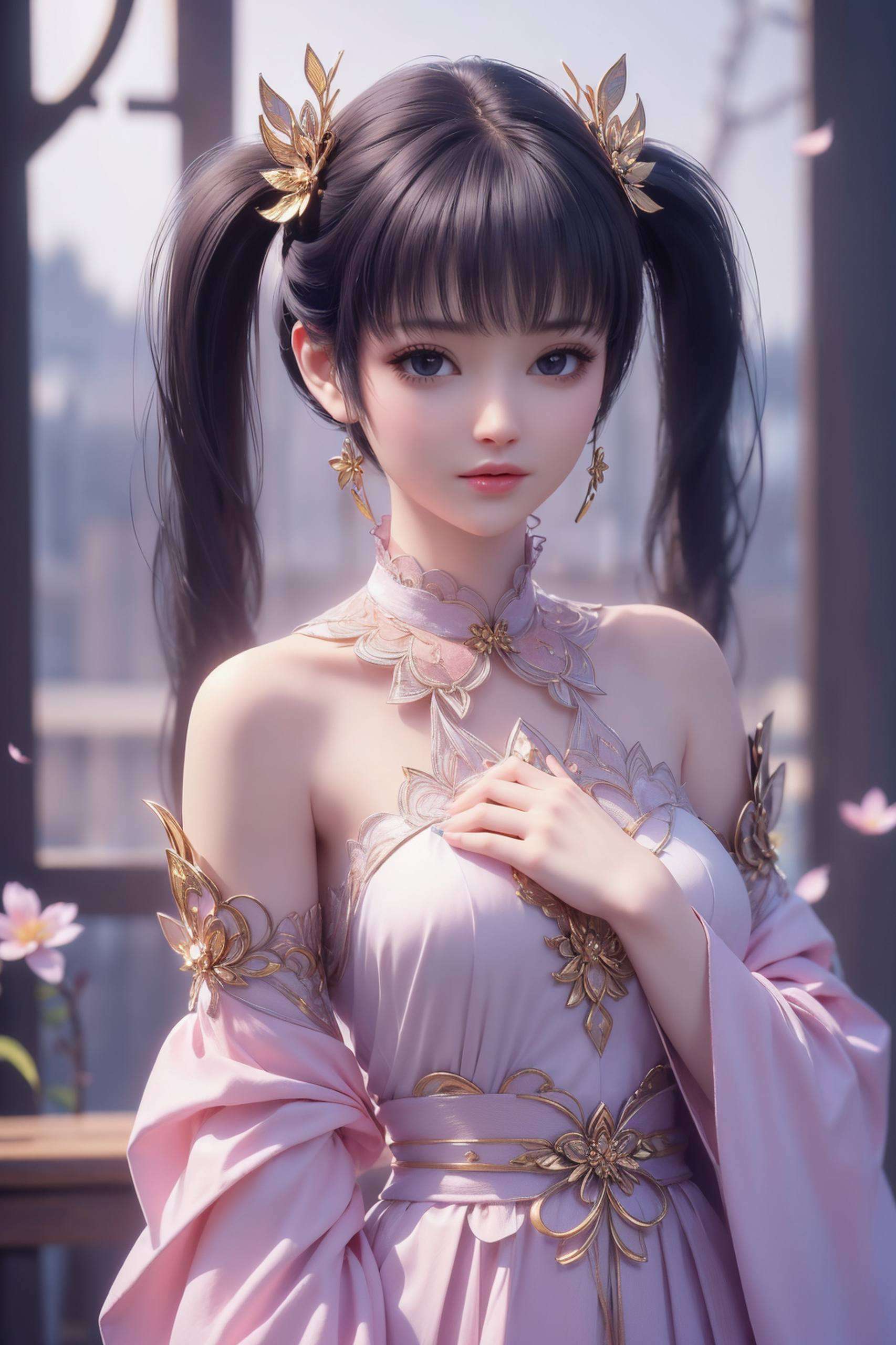 这位美女壁纸中的主角都仿佛走进了一个美丽的童话世界