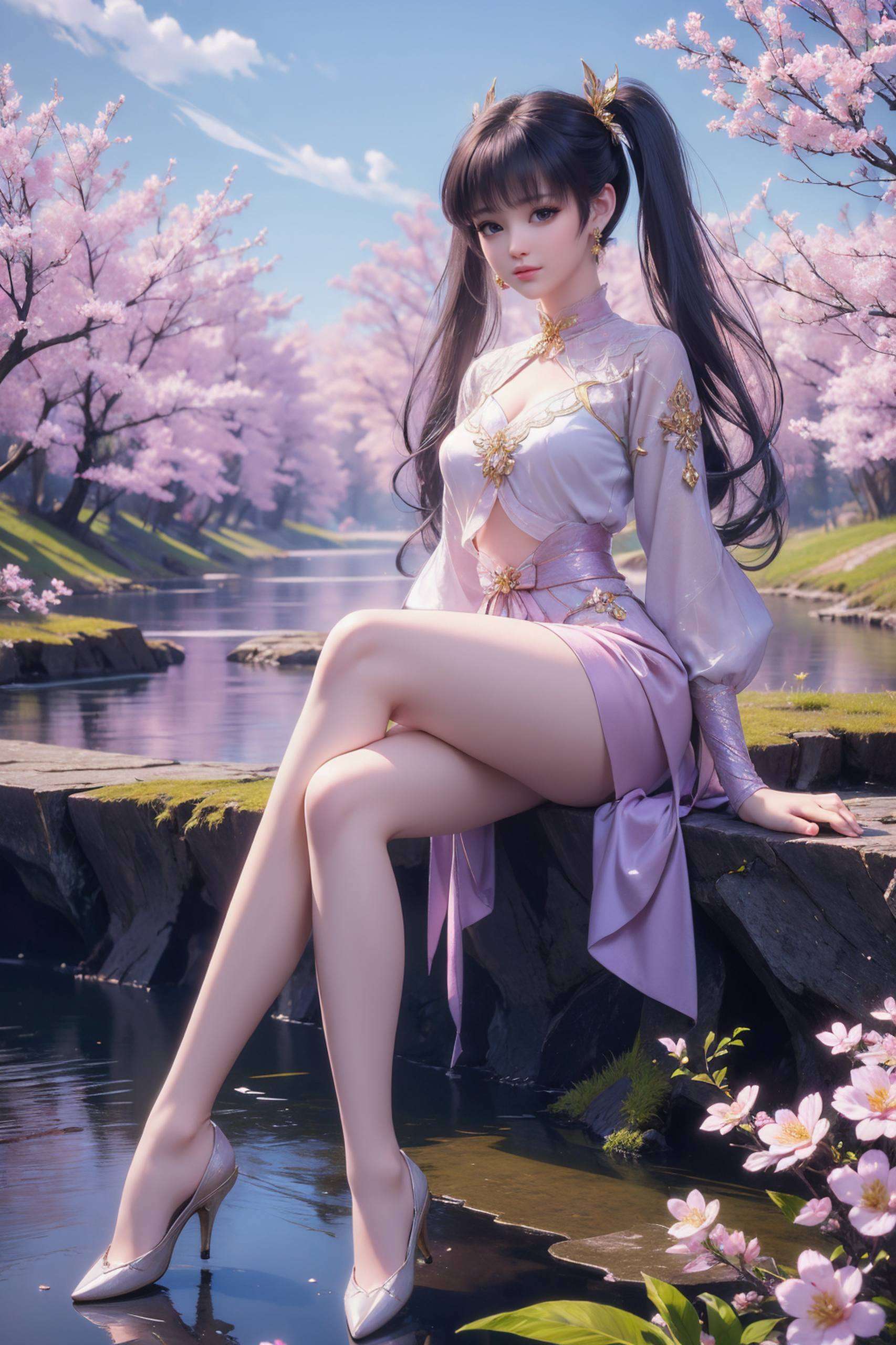 将紫妍的灵动身影设置为你的壁纸令人陶醉